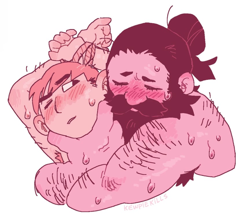 senshi and chilchuck tims (dungeon meshi) drawn by kewpie_(kewpiekills)