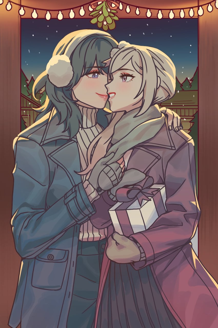 female byleth and edelgard von hresvelg (fire emblem and 1 more) drawn by radiostarkiller