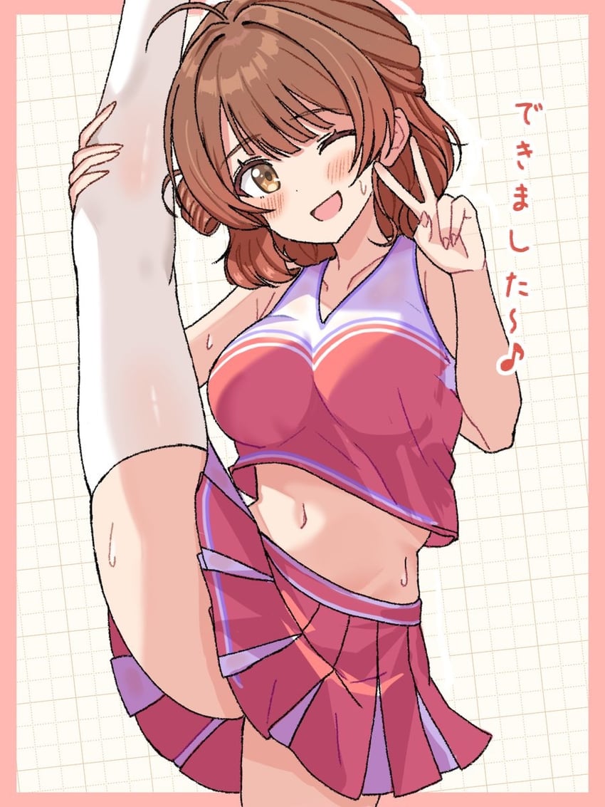 hanami ume (idolmaster and 1 more) drawn by hiyoko_neneko