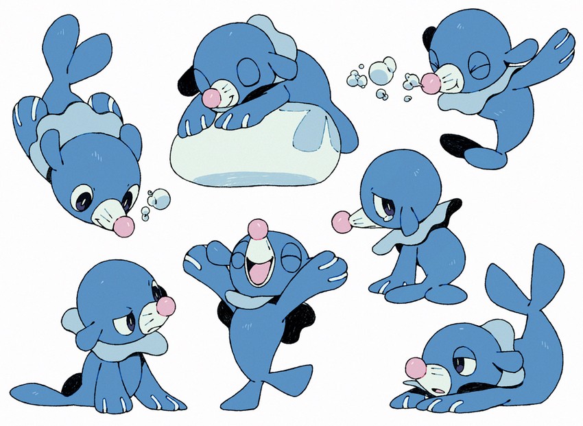 popplio (pokemon) drawn by bluekomadori