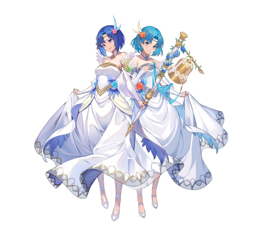 thea and catria (fire emblem and 4 more) drawn by kakage