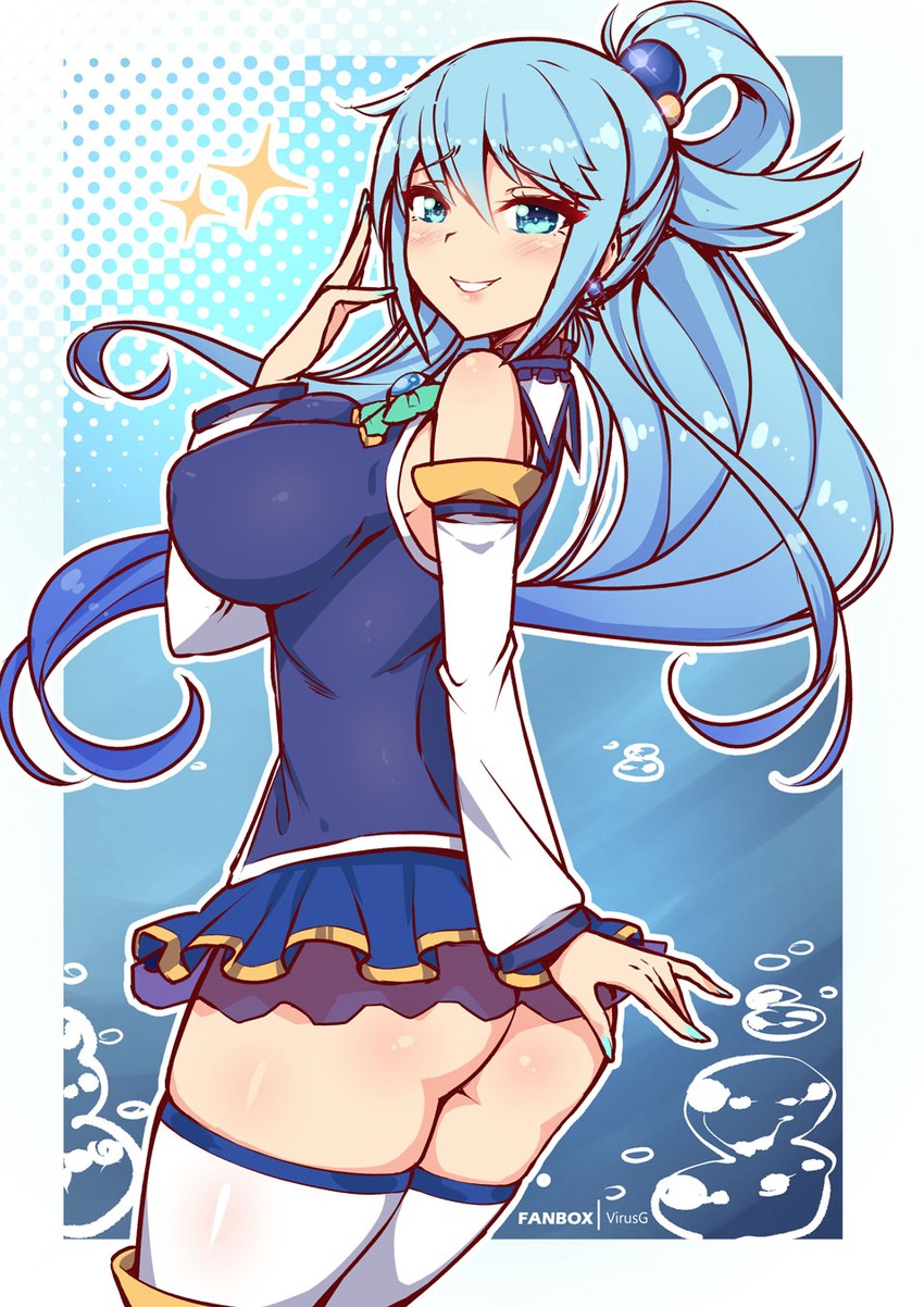 aqua (kono subarashii sekai ni shukufuku wo!) drawn by virus-g
