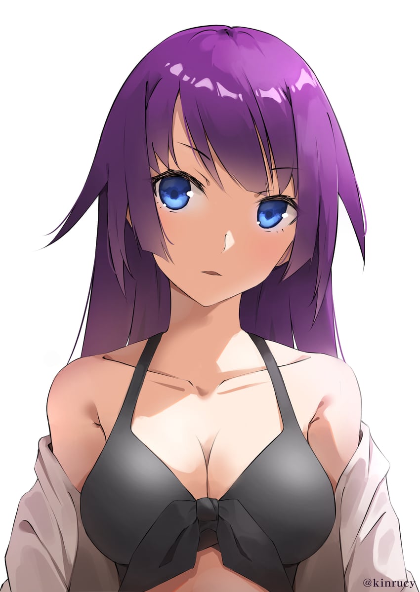 senjougahara hitagi (monogatari and 1 more) drawn by kinrucy