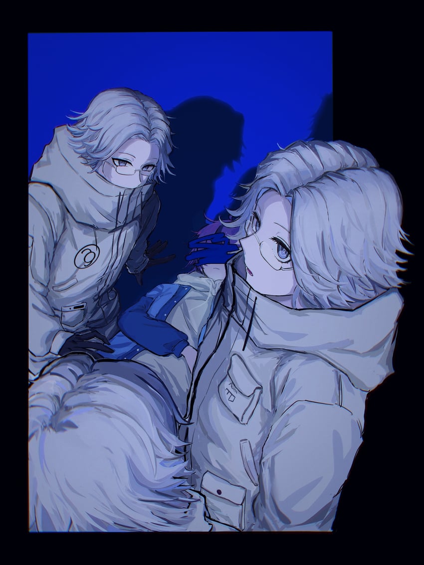 aotsuki eito and sumino takumi (the hundred line -last defense academy-) drawn by mayokkuo