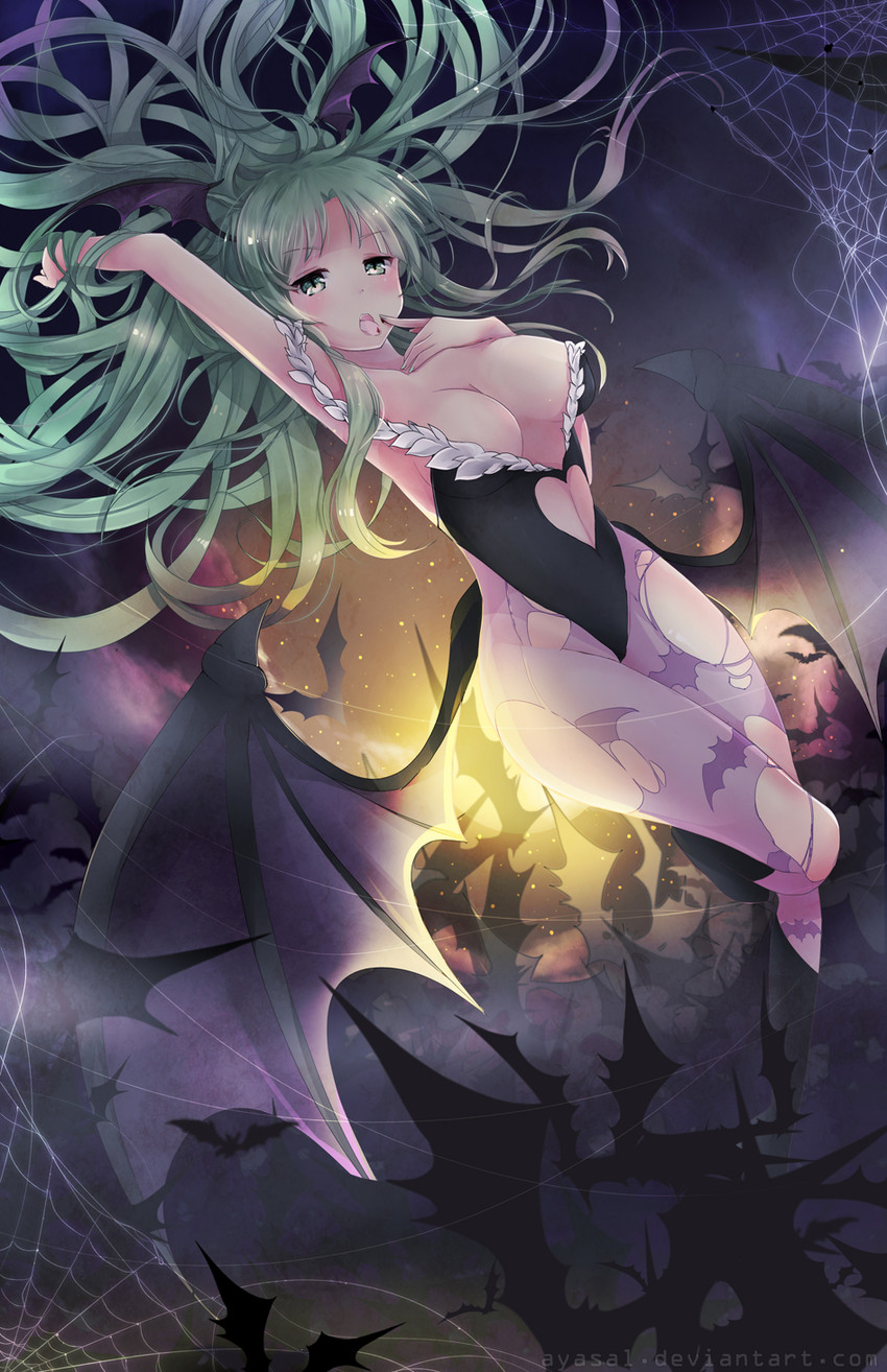 morrigan aensland (darkstalkers) drawn by ayasal
