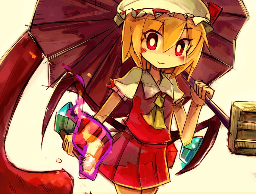 flandre scarlet and nabila (touhou and 1 more) drawn by ayuki_(47881314)