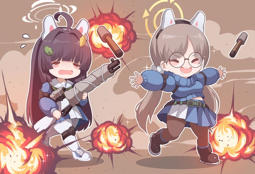 miyu and moe (blue archive) drawn by fuyu_no_usagi