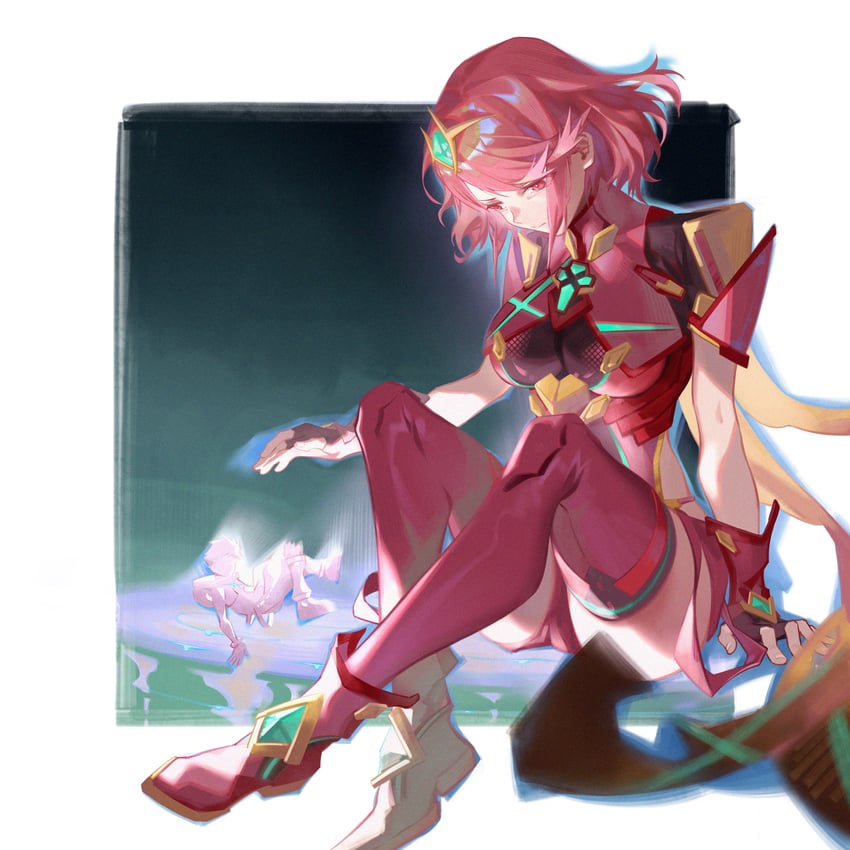 pyra (xenoblade chronicles and 1 more) drawn by taotao_xun_jiejie