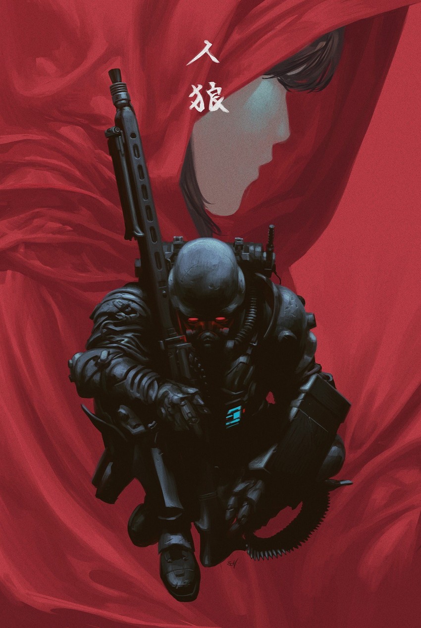 red riding hood (kerberos saga and 2 more) drawn by jong_hwan