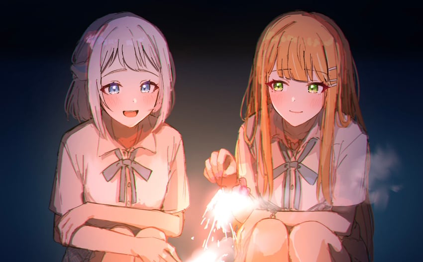 katsuragi lilja and shiun sumika (idolmaster and 1 more) drawn by tedioioio
