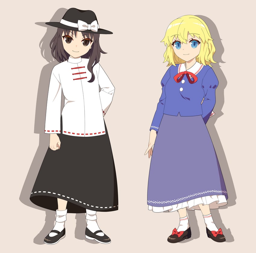 usami renko and maribel hearn (touhou and 2 more) drawn by 4rion