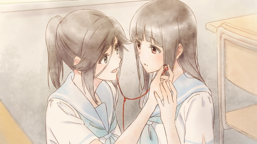 yoroizuka mizore and kasaki nozomi (hibike! euphonium and 1 more) drawn by piroaki