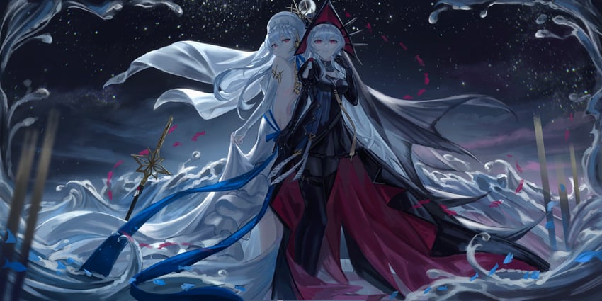 specter and specter the unchained (arknights) drawn by ditio_(ta243401)