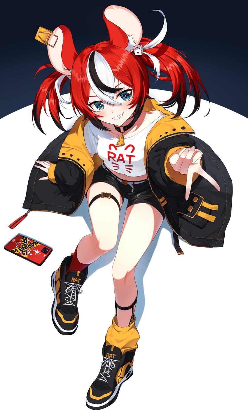 hakos baelz (hololive and 1 more) drawn by corsetman