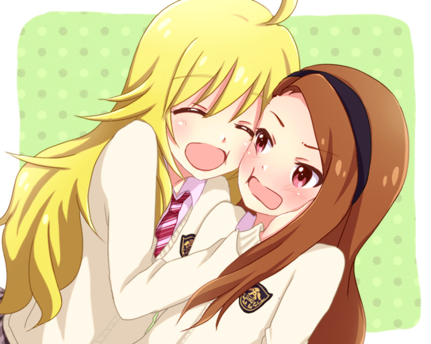 hoshii miki and minase iori (idolmaster) drawn by mini39mame