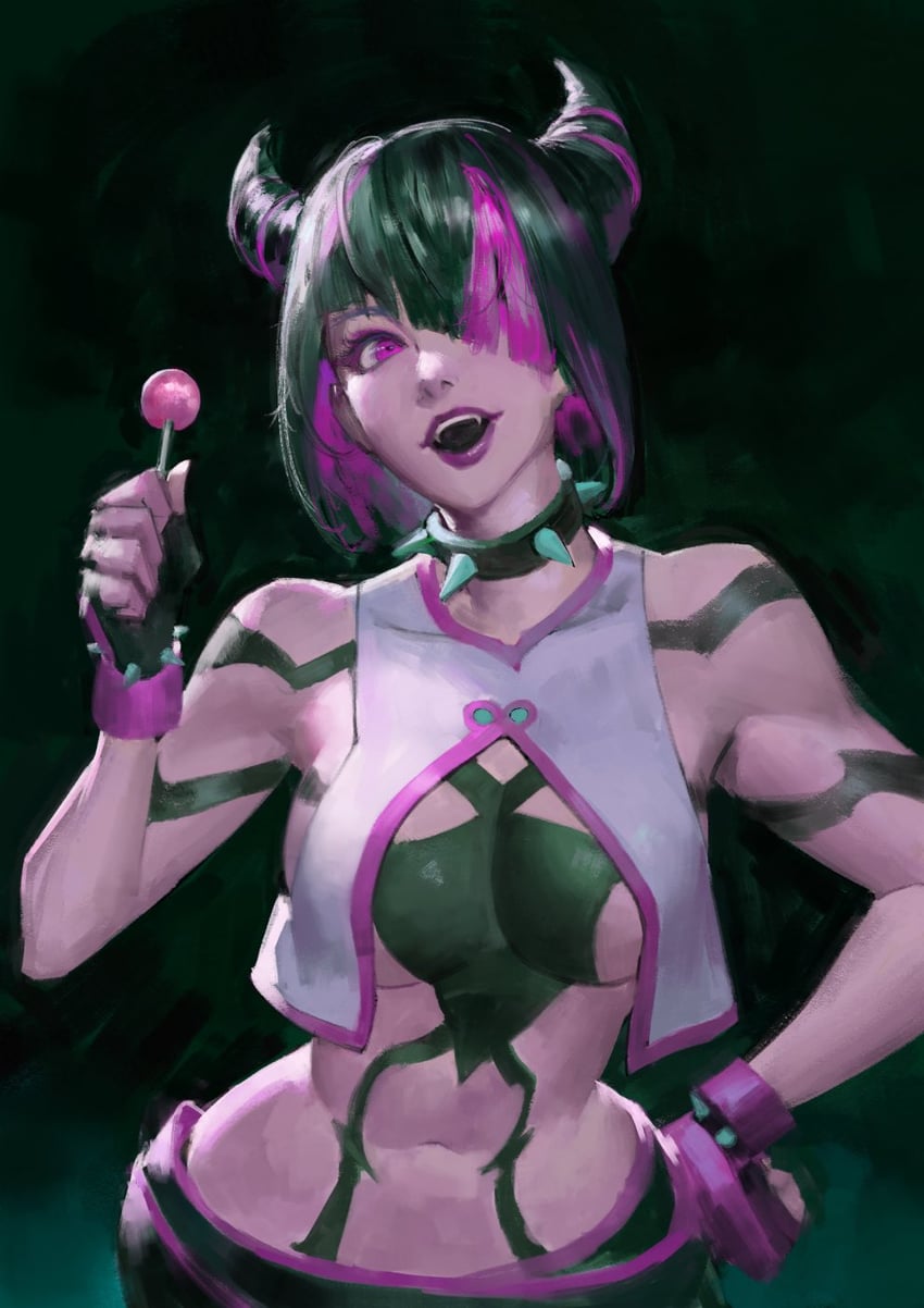 han juri (street fighter and 1 more) drawn by phamoz