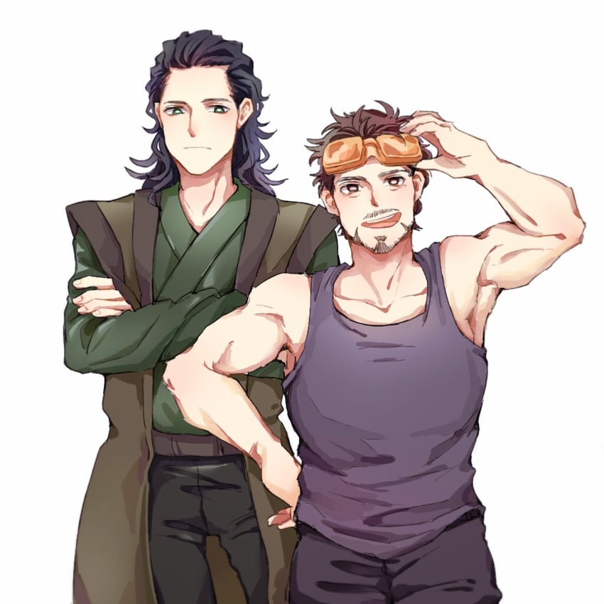tony stark and loki (marvel and 1 more) drawn by wodeyongheng