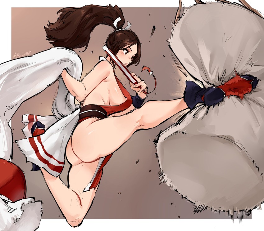 shiranui mai (the king of fighters and 1 more) drawn by kenshin187