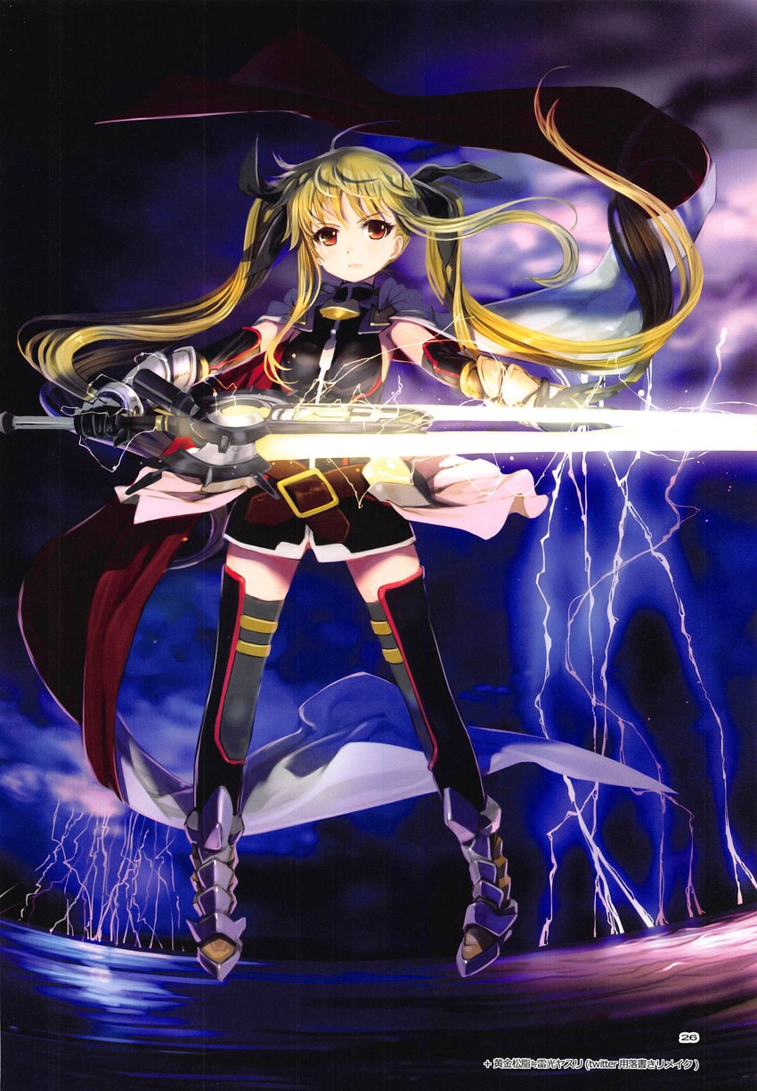 fate testarossa and bardiche (lyrical nanoha and 2 more) drawn by mikazuki_akira!