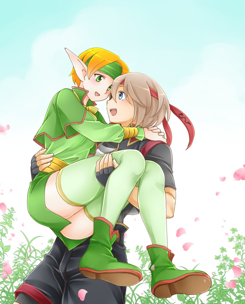 lazlo and paula (gensou suikoden and 1 more) drawn by ham_pon