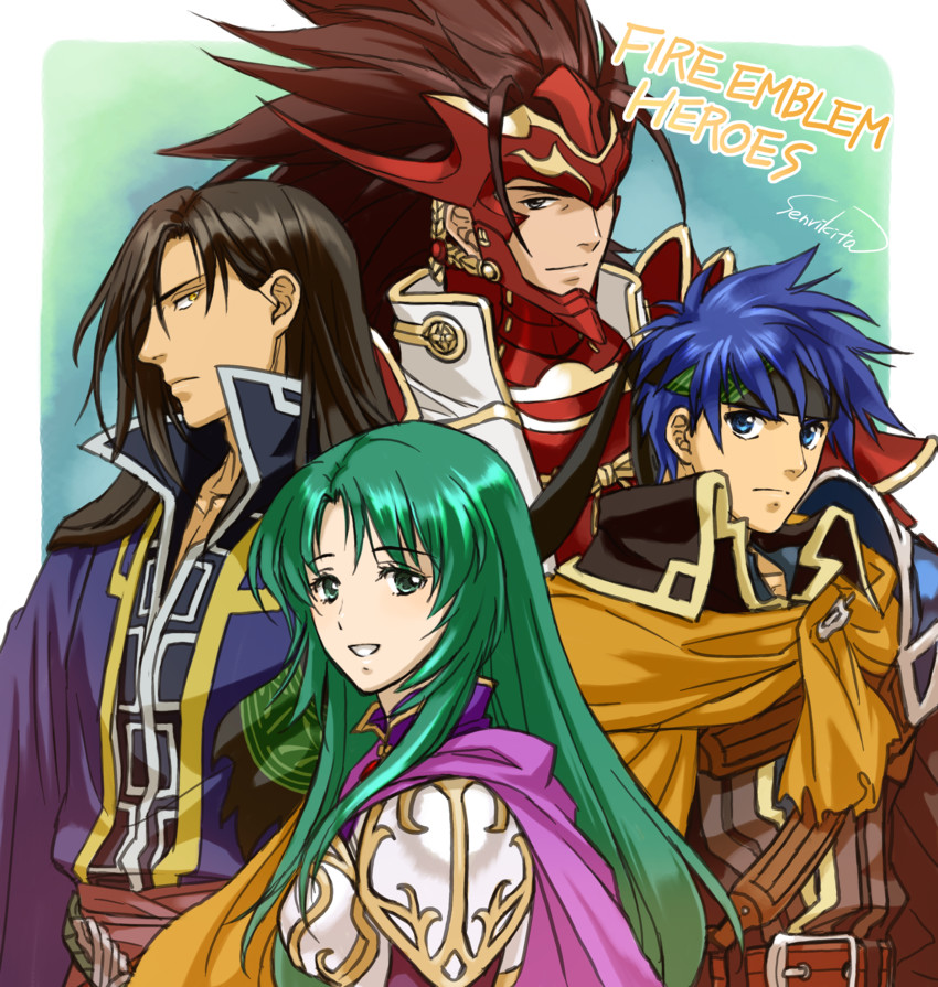 ryoma, cecilia, greil, ike, and karel (fire emblem and 5 more) drawn by kita_senri