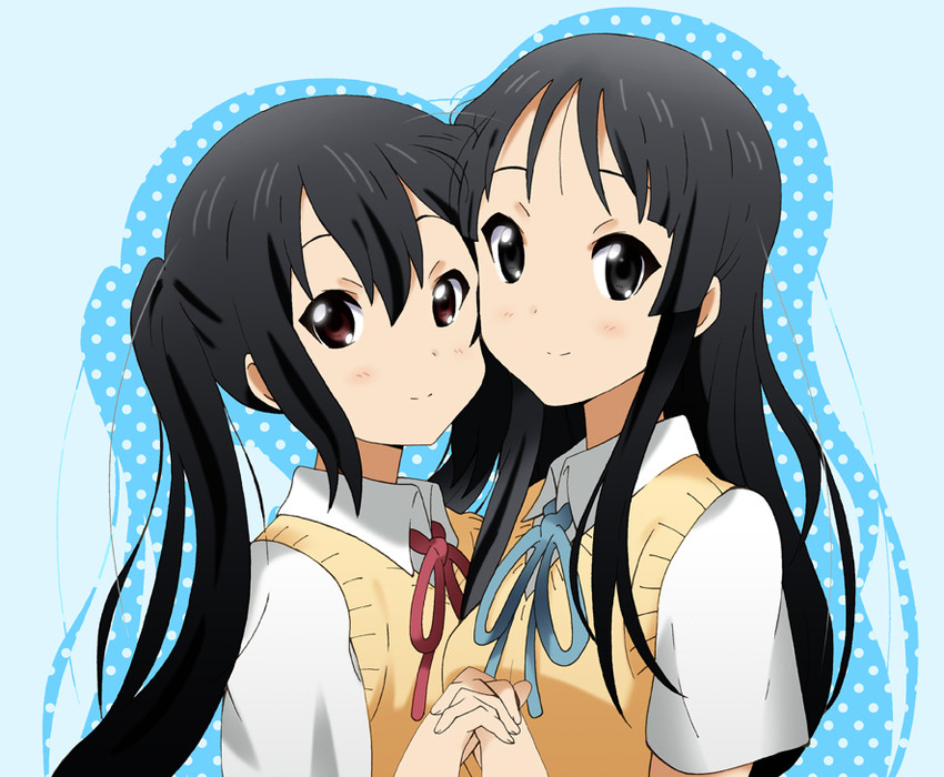 akiyama mio and nakano azusa (k-on!) drawn by yamasaki_wataru