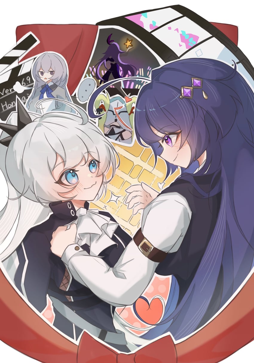 kiana kaslana, bronya zaychik, sirin, and ai hyperion lambda (honkai and 2 more) drawn by niwa_x_4_torigairu