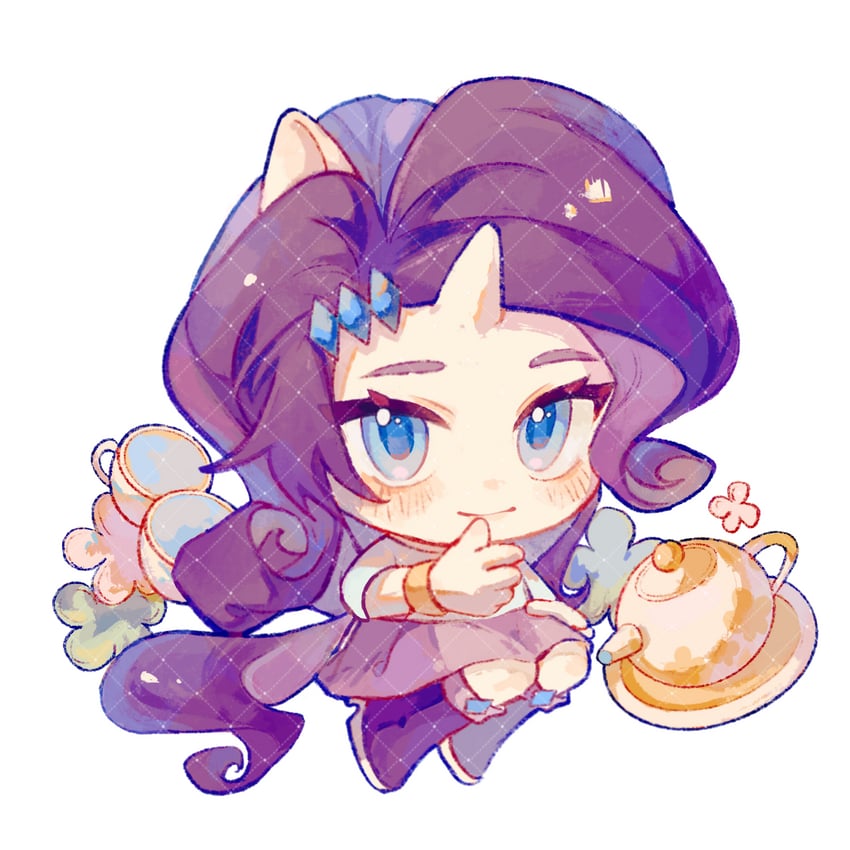 rarity (my little pony and 2 more) drawn by xiaozhi_zi