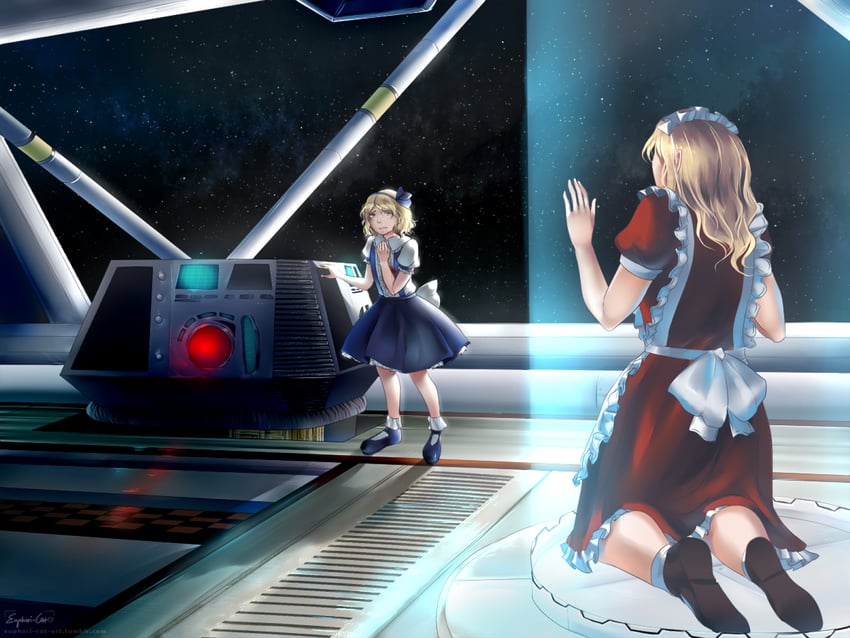 alice margatroid and yumeko (touhou and 3 more) drawn by euphori_cat