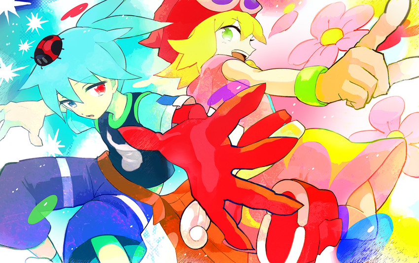 amitie and sig (puyopuyo and 1 more) drawn by fon-due_(fonfon)