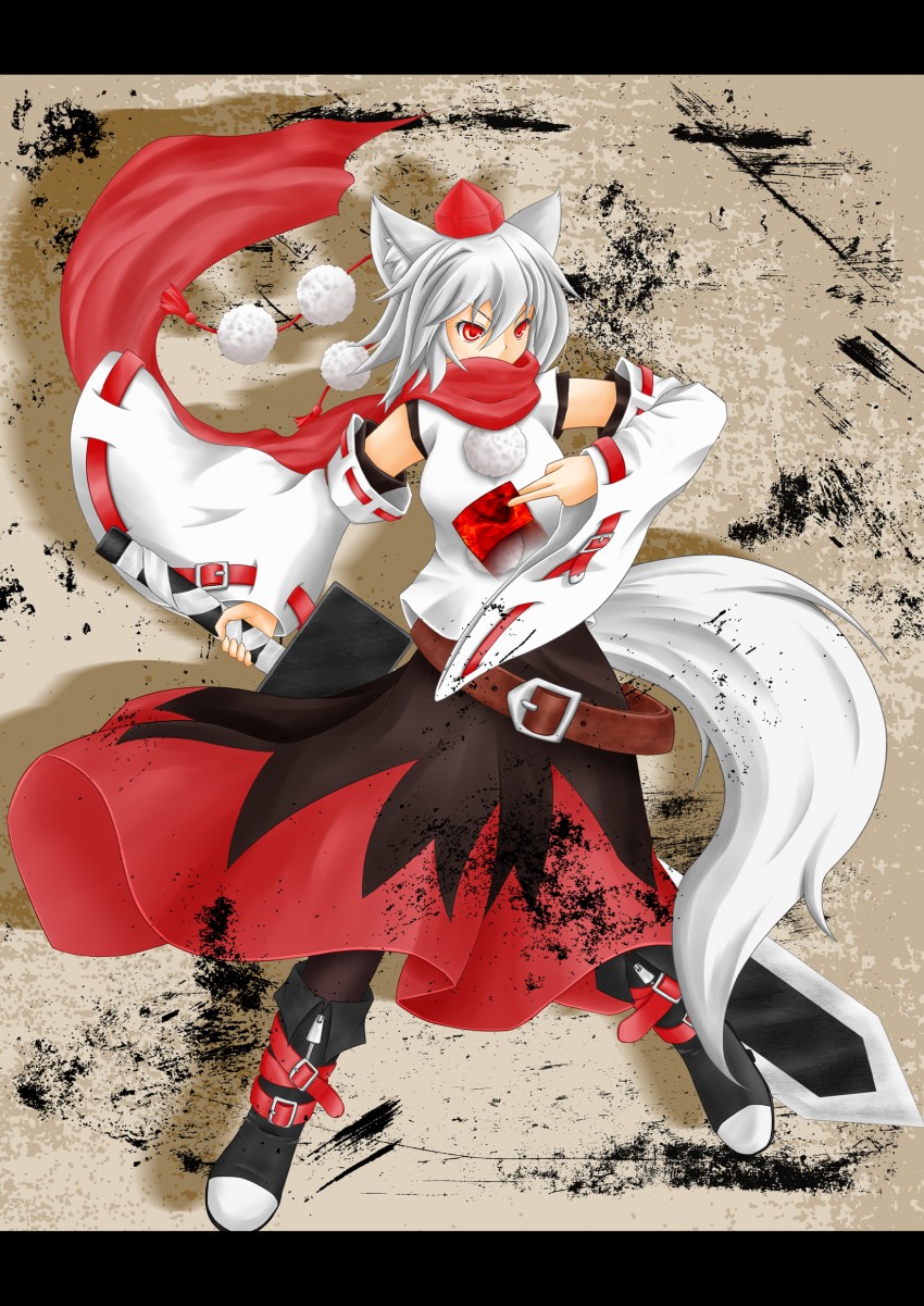 inubashiri momiji (touhou) drawn by baia