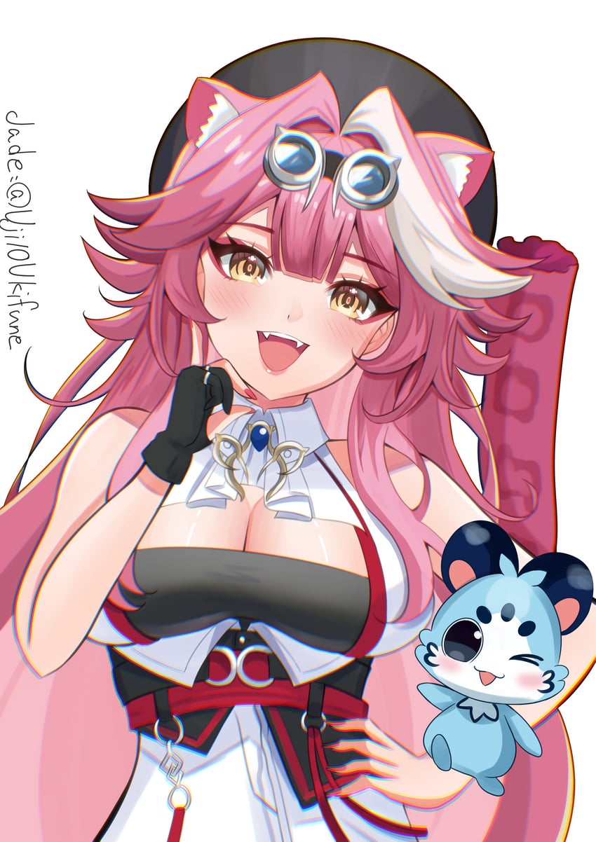 raora panthera and chattino (hololive and 1 more) drawn by uji10ukifune