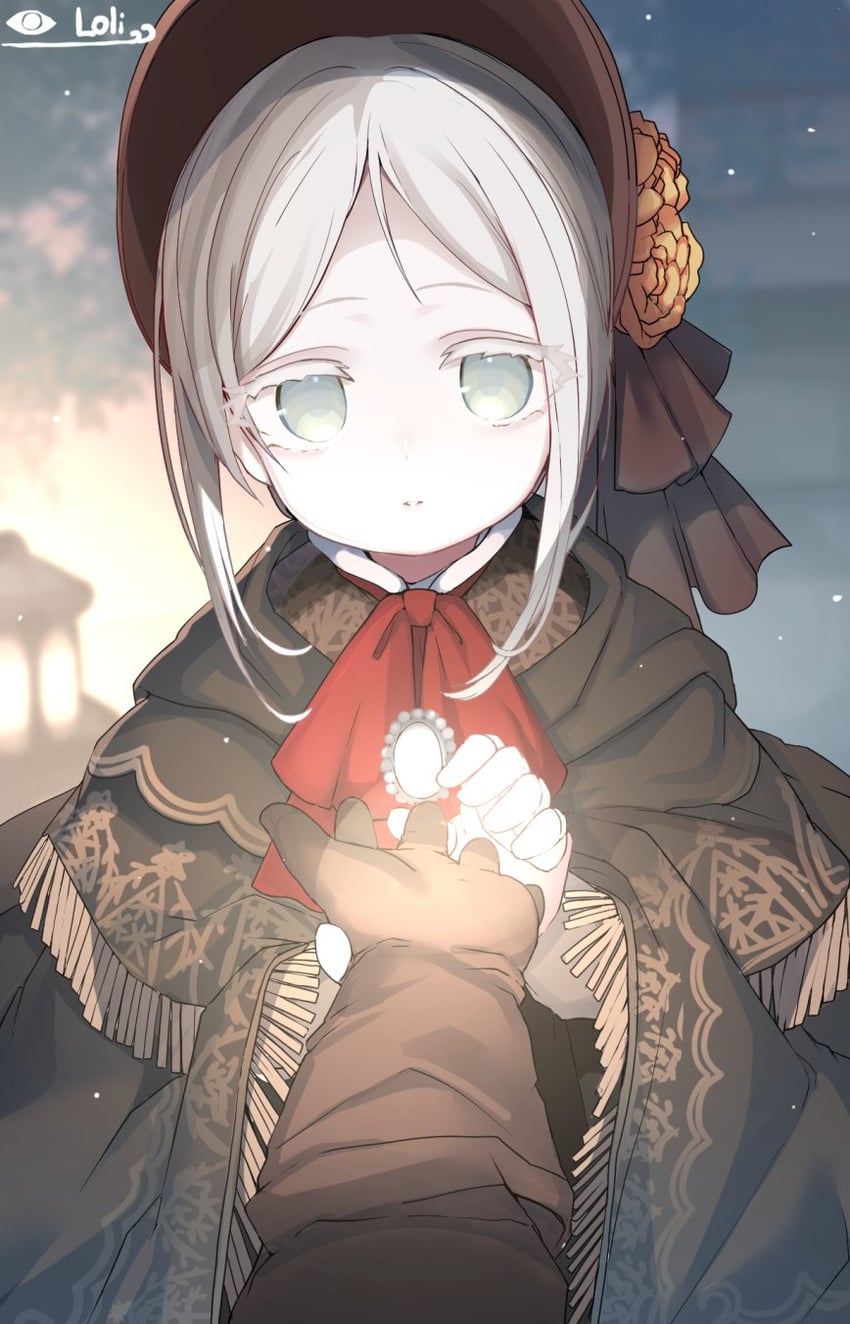 hunter and plain doll (bloodborne) drawn by yinpa_(wanone500511)