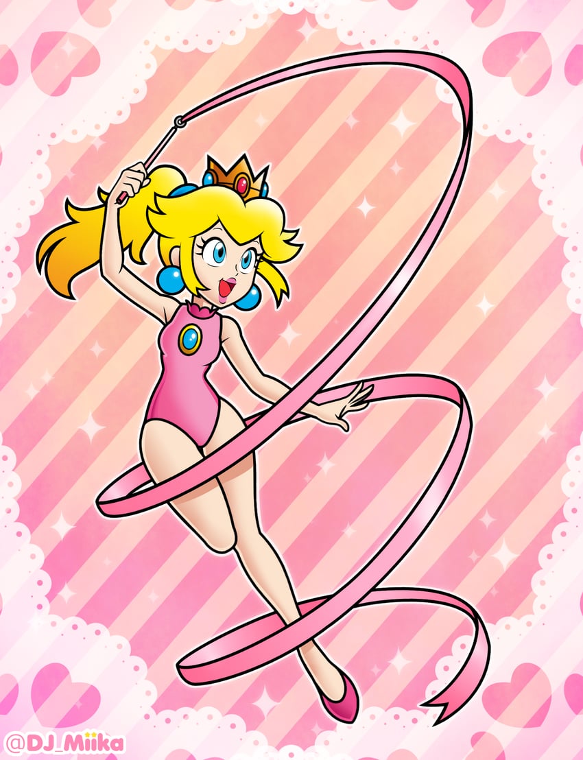 princess peach (mario and 1 more) drawn by dj-mika
