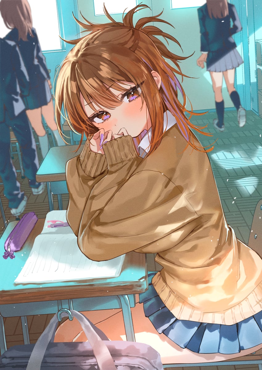 hochiya kiwai (tonari no seki no mukuchi gyaru ni edzuke shitara) drawn by misekiss
