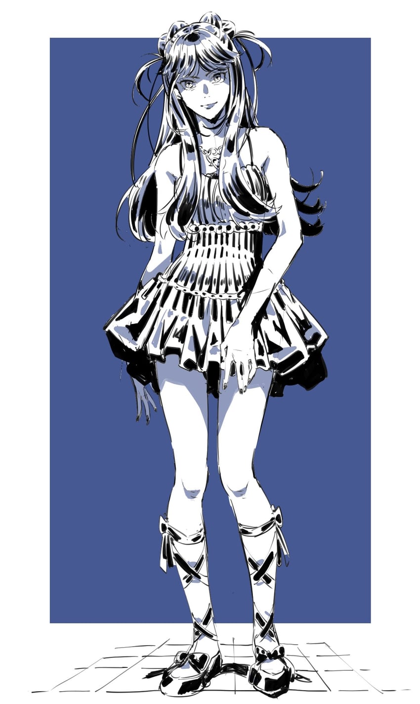 nina hillman (real life and 1 more) drawn by edamame_(buruburu)