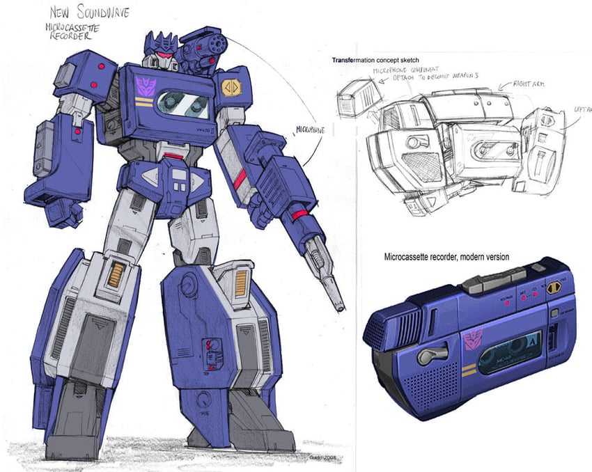 soundwave (transformers) drawn by guido_guidi