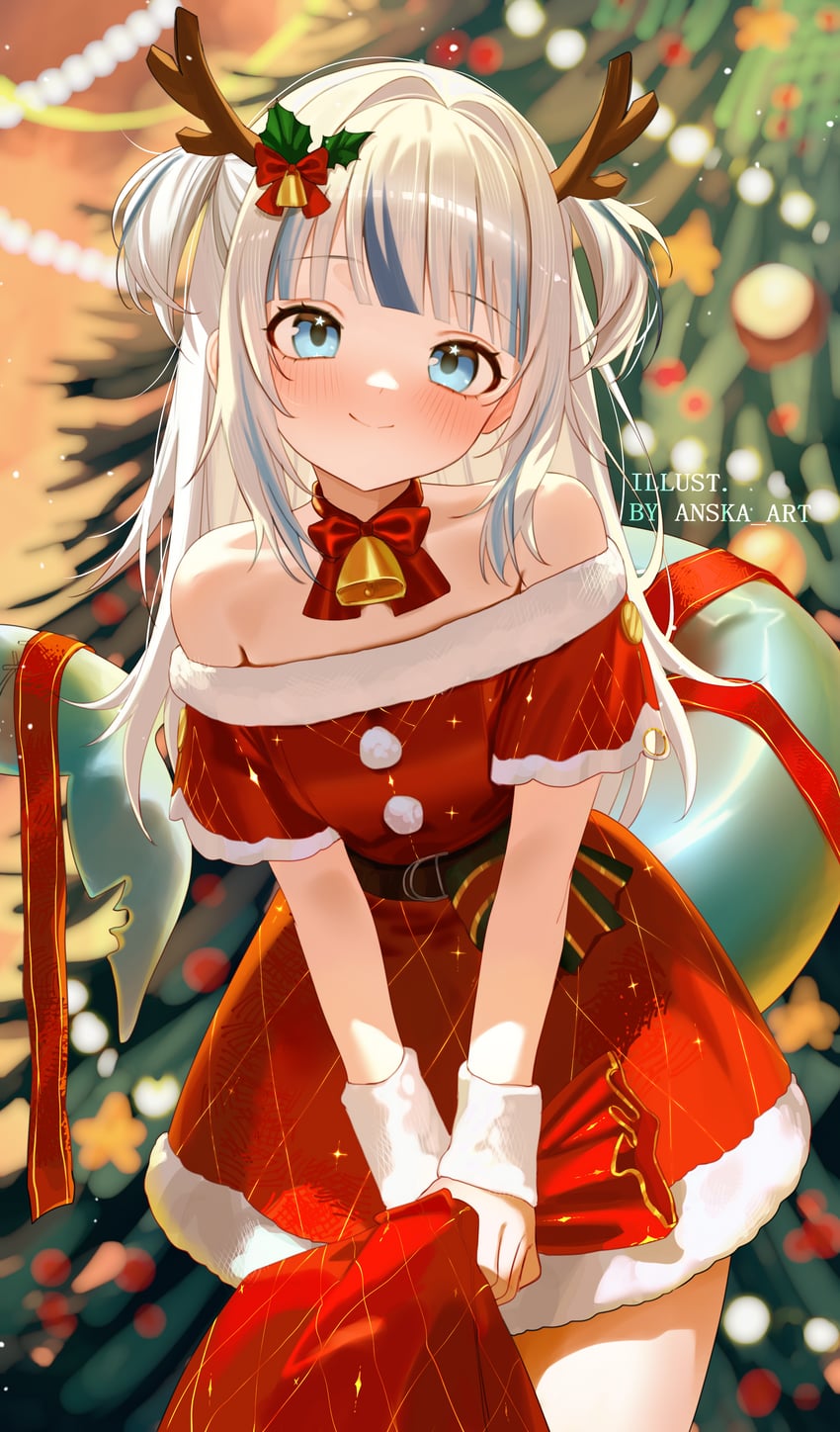 gawr gura (hololive and 1 more) drawn by pantsu_shot