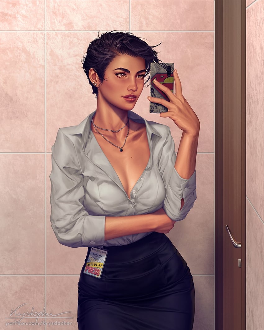 lois lane (dc comics and 2 more) drawn by krystopher_decker