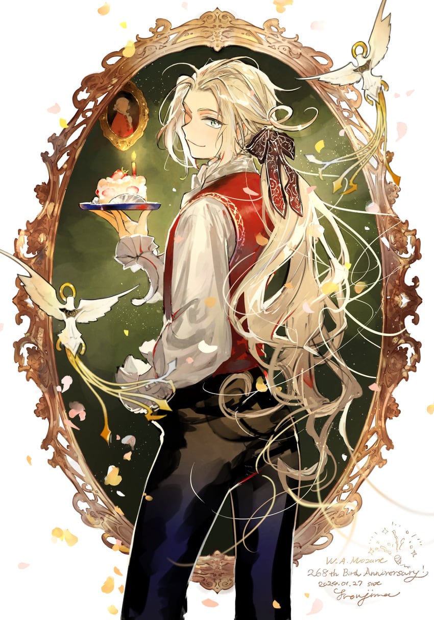 wolfgang amadeus mozart (fate and 1 more) drawn by tetsujima