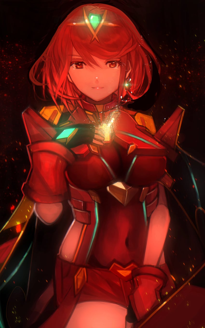 pyra (xenoblade chronicles and 1 more) drawn by tarbo_(exxxpiation)