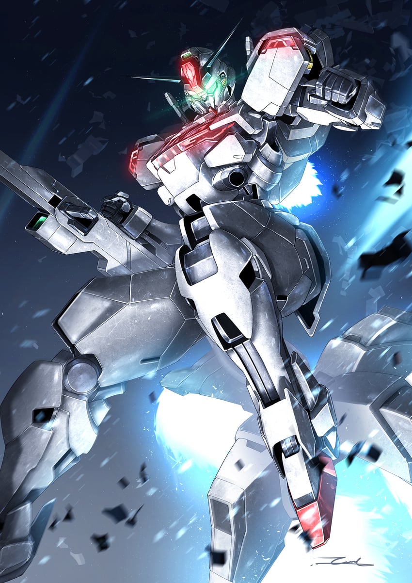 gundam calibarn (gundam and 1 more) drawn by taka-f