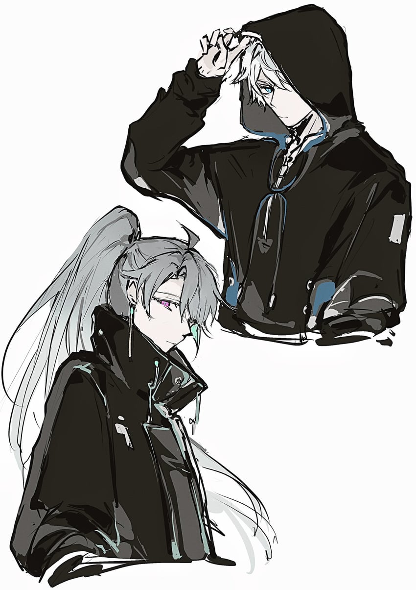 kevin kaslana and su (honkai and 1 more) drawn by dou_g_(douglasiai413)