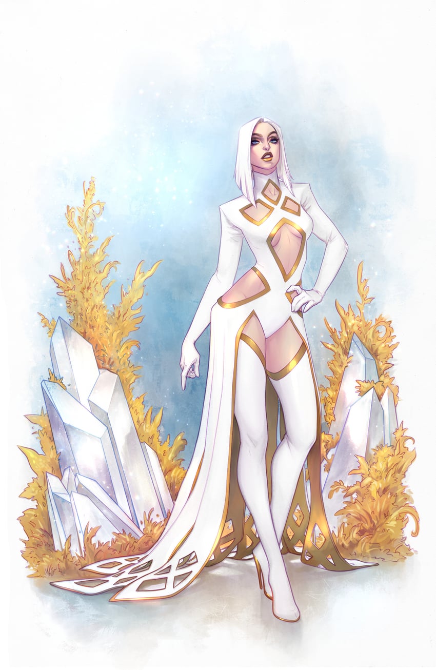 emma frost (marvel and 1 more) drawn by meghan_hetrick