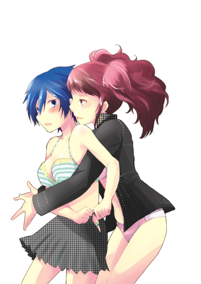 shirogane naoto and kujikawa rise (persona and 1 more) drawn by shinocco
