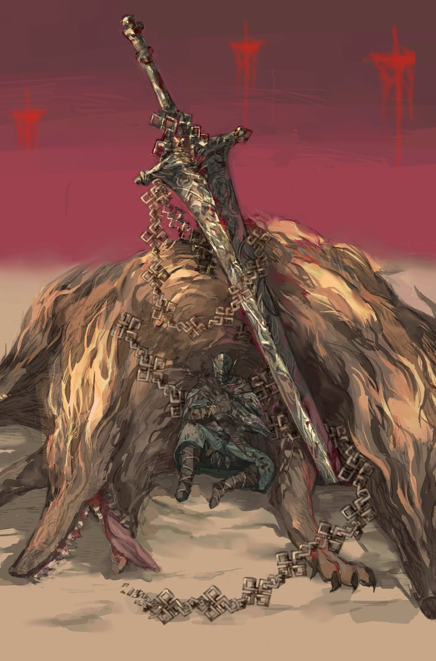 wylder and gladius (elden ring and 1 more) drawn by nira_(nira_box)