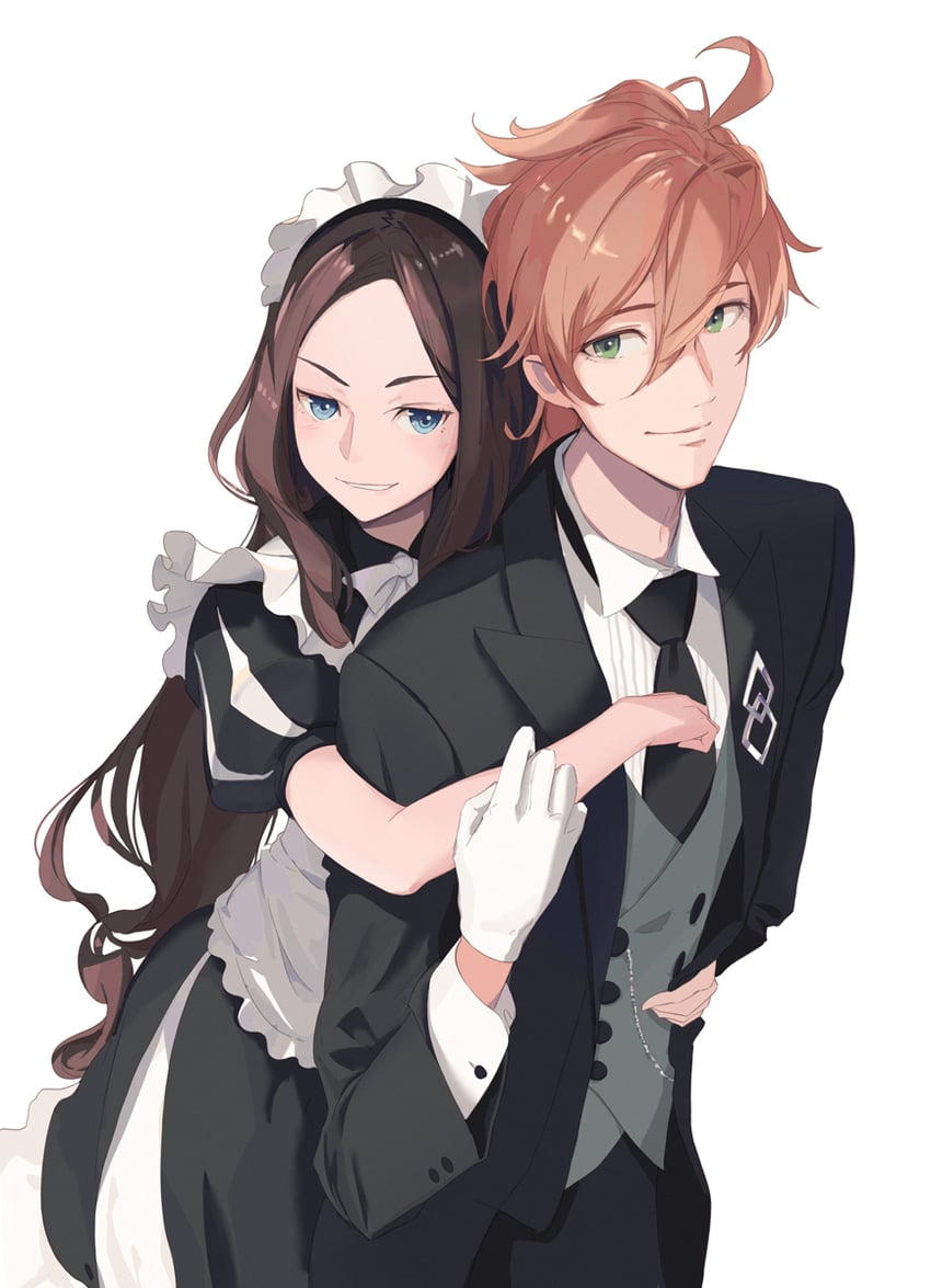 leonardo da vinci and romani archaman (fate and 1 more) drawn by kodamazon