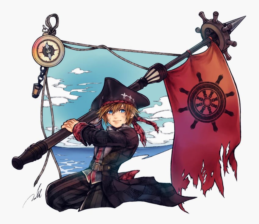 sora (kingdom hearts and 1 more) drawn by mim_(mimya0600)