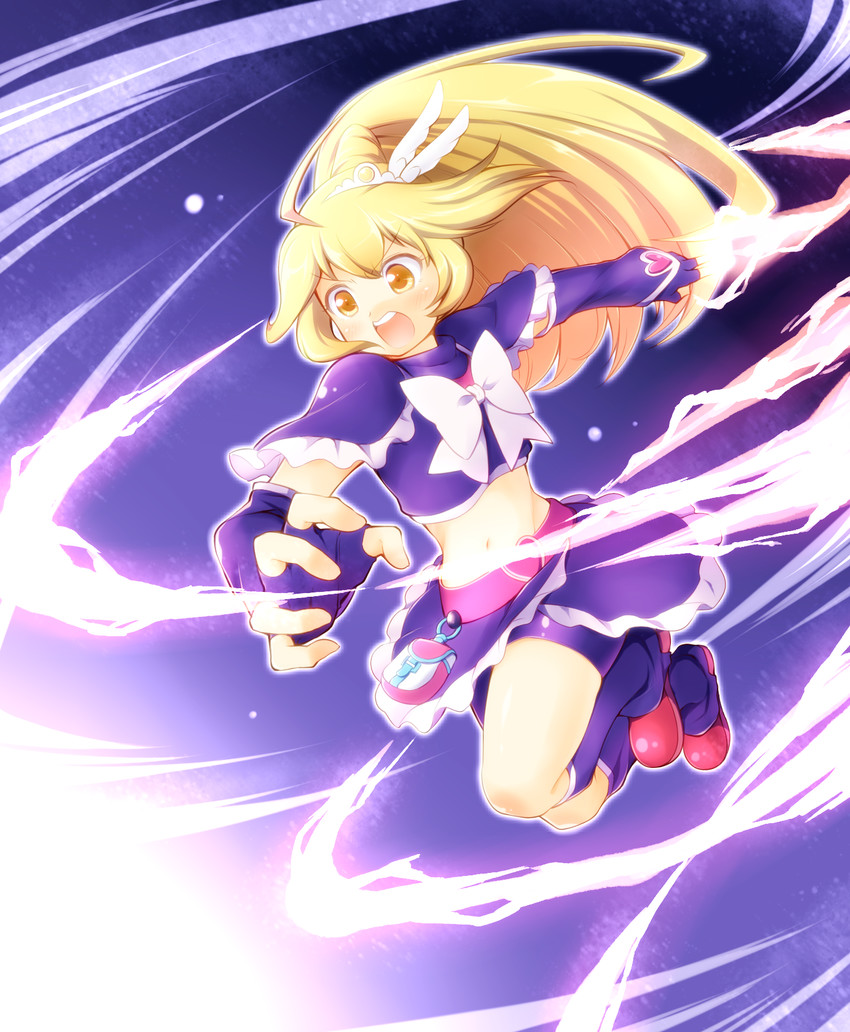 kise yayoi, cure peace, and cure black (precure and 2 more) drawn by arakawa_tarou