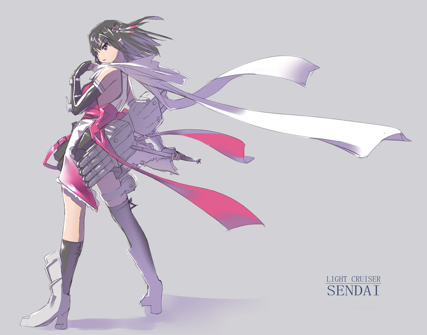 sendai and sendai kai ni (kantai collection) drawn by nenchi